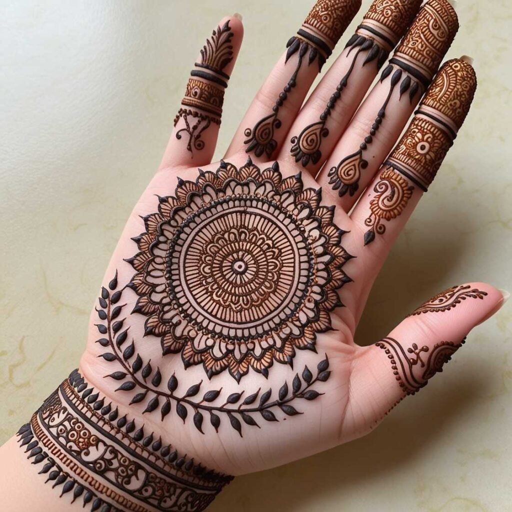 Teej Mehndi Design