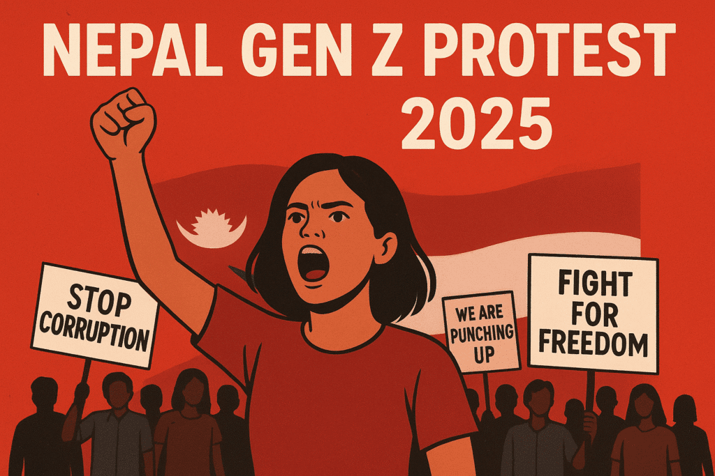 Nepal social media ban protest